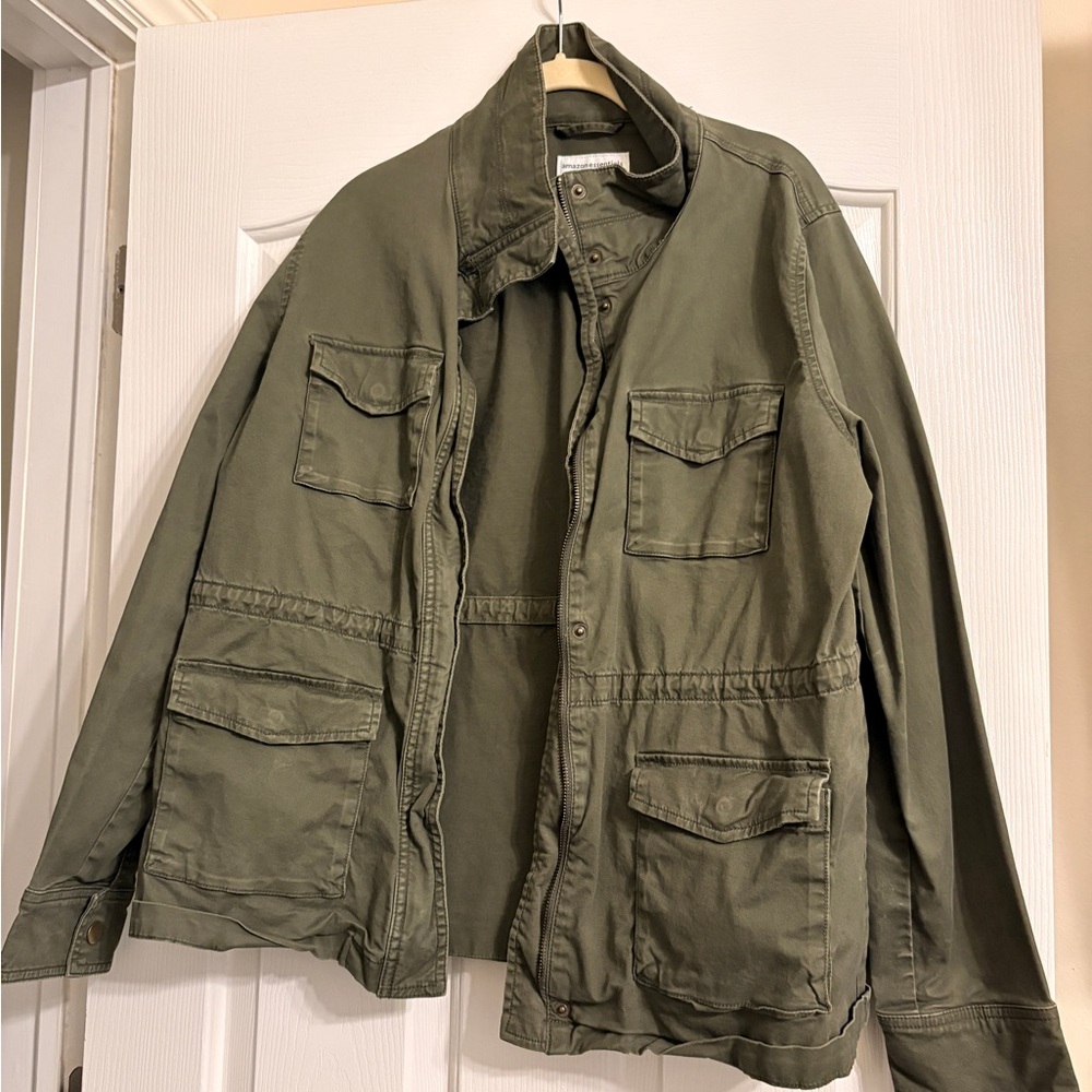 Amazon Essentials Women's Olive Utility Jacket